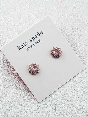 Kate Spade Crystal Inlaid Stud Earrings